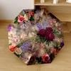 Vintage Floral Garden Automatic Umbrella Compact 8Rib Weight Foldable Design Perfect For Outdoor Adventures Fashionable Accessory Luxury Gift For