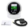 85mm GPS Speedometer Tachometer Water Temp Fuel Level Oil Press Voltmeter Odometer With GPS Antenna For Boat Car Speed Meter