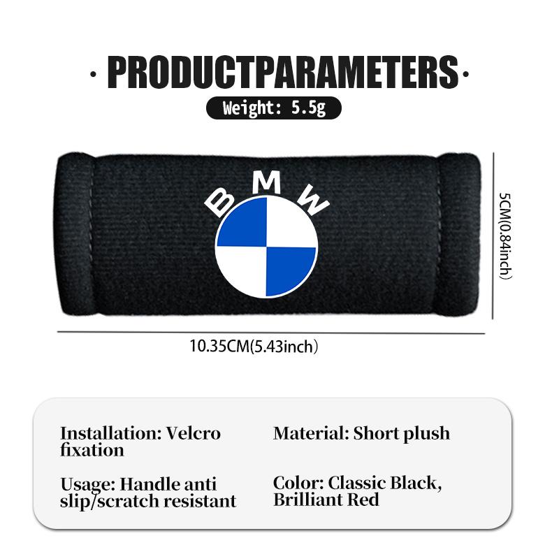 EBGU9 Plush Car Roof Handle Protective Cover Soft Grip Assist Universal For BMW M Sport M2 M3 M4 M5 M6 E46 E90 E60 F10 F20 E87 X3 X6