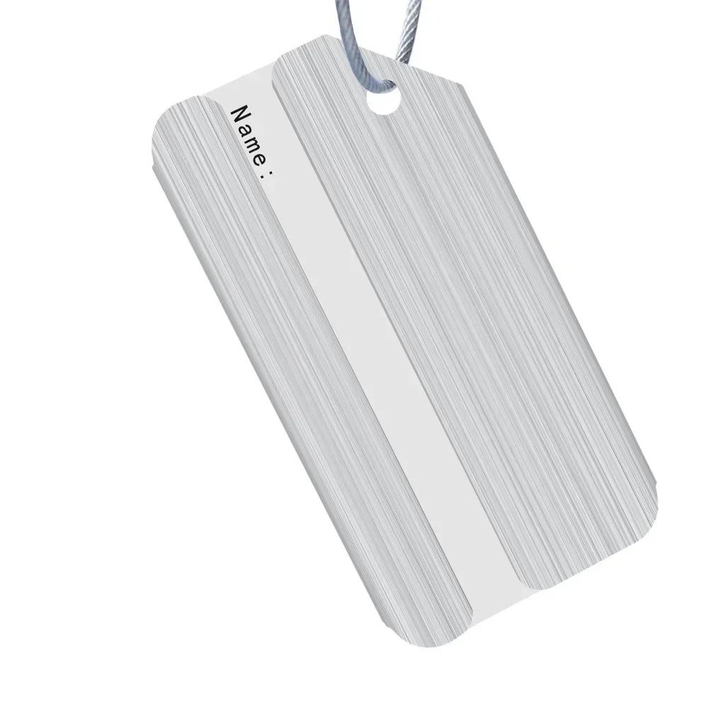 Fashion Metal Travel Luggage Tags Baggage Name Tags Suitcase Address Label Holder Aluminium Alloy Luggage Tag Travel Accessories