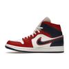 Air Jordan 1 Mid SE USA 2022 Kadın Spor Ayakkabı Kırmızı Gym-Kırmızı Yelken DQ7648-600