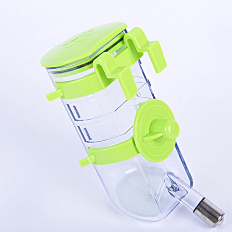 

Automatic Pet Dog Drinking Water Dispenser Stainless Steel Ball Drinking Water Bottle 350ml зелений