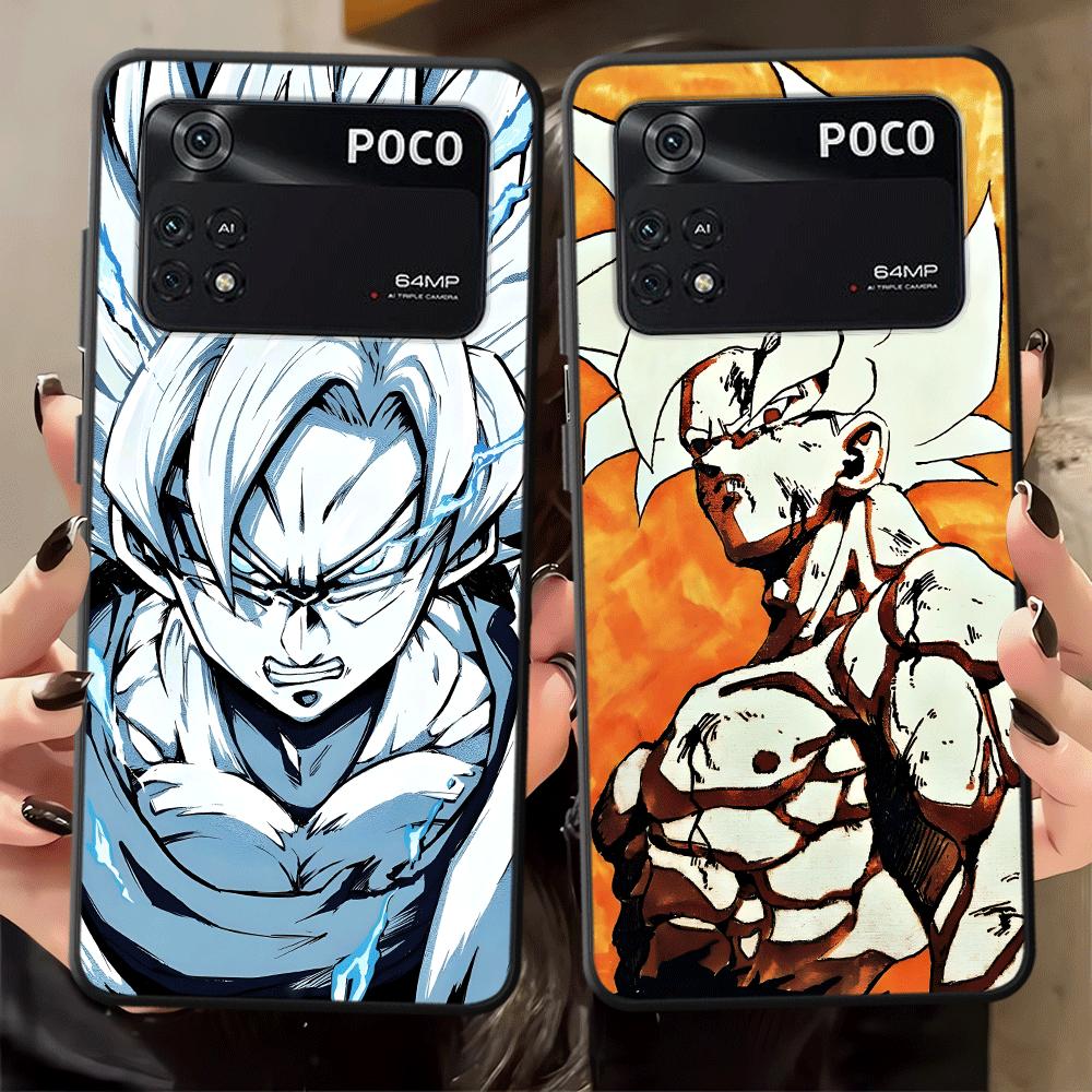 Dragon Ball Goku Cartoon Black Soft Phone Cover Case for Xiaomi Poco F8 M5 C50 M3 M4 M7 Pro C75 C71 C61 F3 F1 X3 X4 X5 X7 Pro