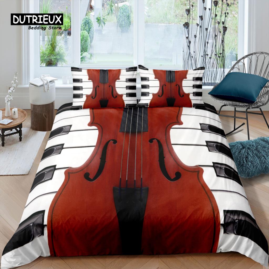 Home Living Luxury 3D Cello Bedding Set Duvet Cover Set Pillowcase Kids Bedding Set Queen and King EU/US/AU/UK Size