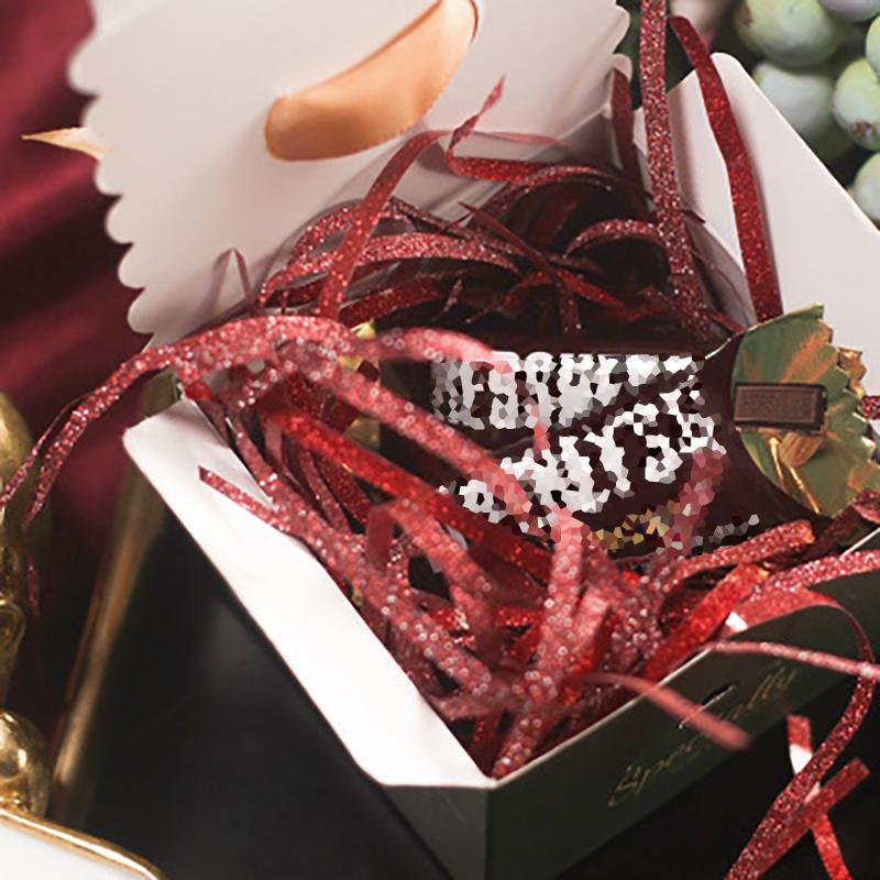 WTEMPO 1 Pack Dekorative Raffiagras Geschenkboxen Papierfüller Raffia Füllmaterial Hochzeitsfeier Zubehör Buntes Papier Schnipsel Papierstreifen