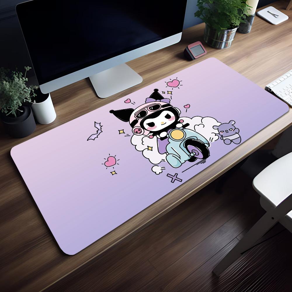 Mouse Pad Cute MousePad KKuromi Cartoon Nonslip Lockedge Office Student San Gaming Thickened Large Writing Pad Cushion