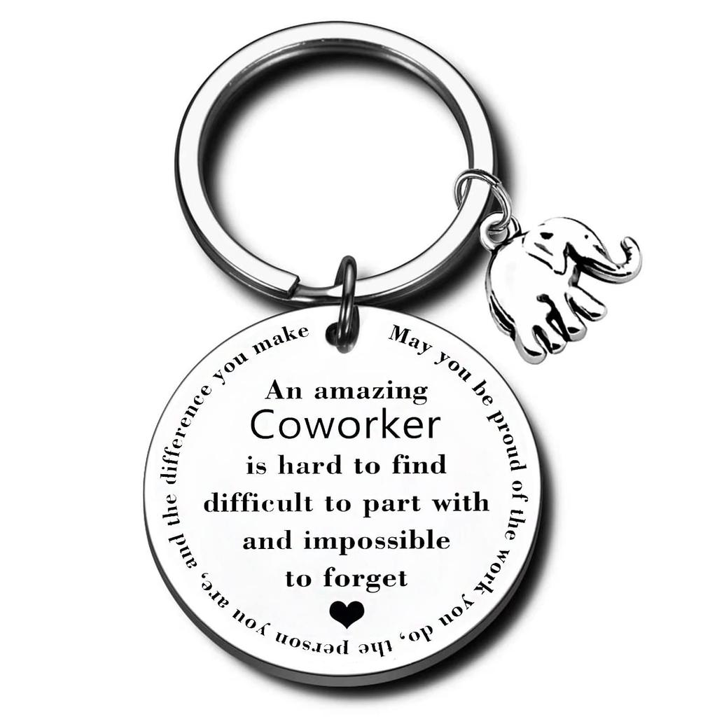 Stainless Steel Inspirational Keychain Elephant Pendant Gift Stainless Steel Keychain for Mothers Day and Fathers Day Backpack Bag Pendant