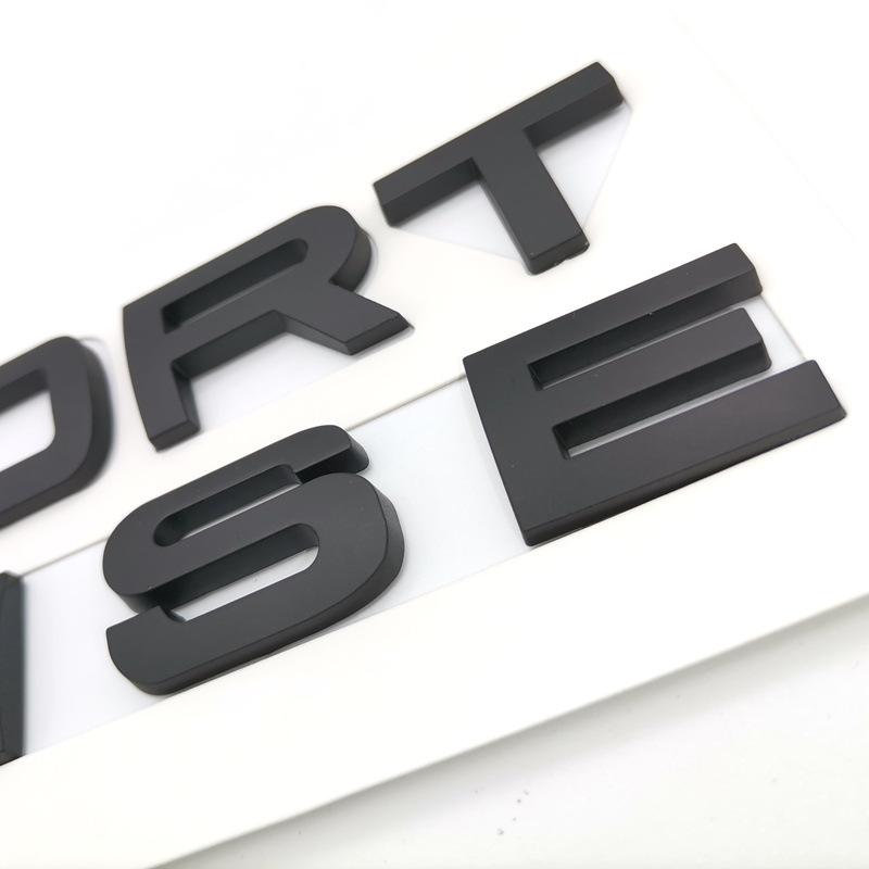 1Pc 3D ABS Logo Sport HSE Emblem Letters Car Trunk Badge For Land Rover Range Rover L320 Discovery Sport HSE Sticker Accessories