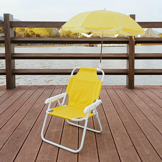 Kinder-Strandstühle mit Sonnenschirmen, Outdoor-Spielzeug, Camping-Deckhocker, zusammenklappbar, multifunktional, tragbar, für Kinder