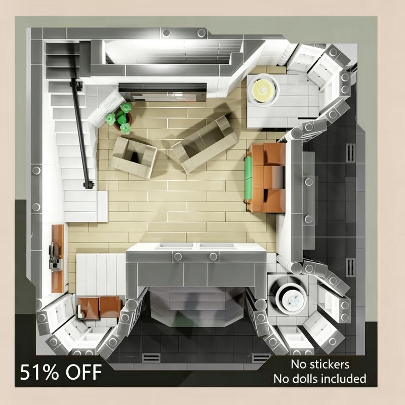 2979PCS Modular Villa MOC Building Blocks Architecture DIY Assembly Creative Toy Collection Display Educational Gift