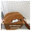 Vintage Corduroy Crossbody Bag for Students: Japanese Style, Versatile, Canvas, Small Phone Holder