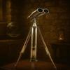 Style Nautical Binoculars  Victorian Brass Tripod, 1920s Chrome Finish