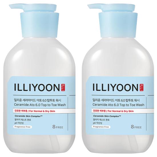 ILLIYOON Ceramide Ato 6.0 Top-to-Toe Body Wash 500ml (1pc / 2pc Options)