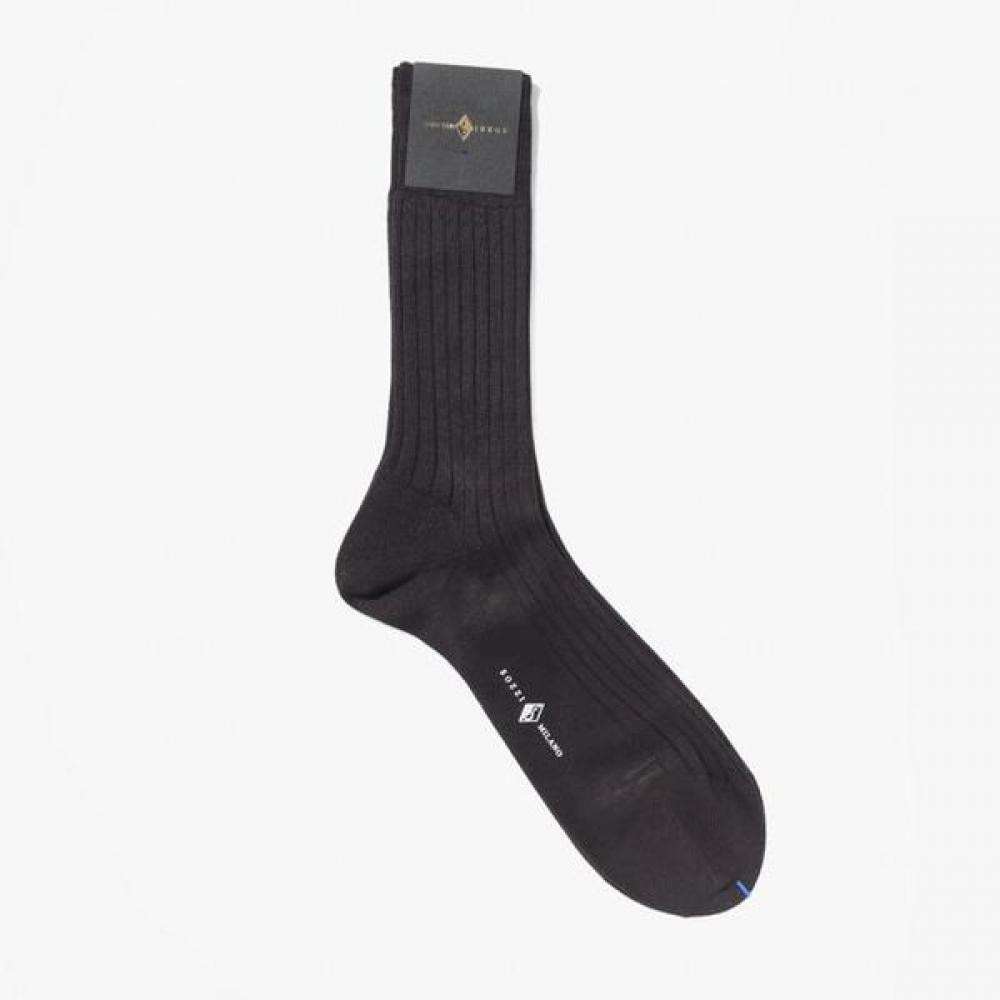 Sf Market Sochi Calze Dress Socks Classic Short Rib Socks Brown Zed1m80000a50 (50)BROWN/FR