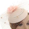 Fascinators Hat Yarn Bridal Headpiece for Church Banquet Halloween