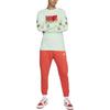 Nike T Shirts Men's Mint Green Crew Neck Moderate Straight Fit DX1051-379