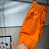 Men Beach Shorts Elastic Waist Adjustable Drawstring Sport Shorts with Pockets Wide Leg Quick-Drying Shorts
