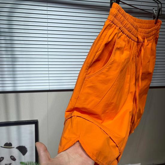Men Beach Shorts Elastic Waist Adjustable Drawstring Sport Shorts with Pockets Wide Leg Quick-Drying Shorts