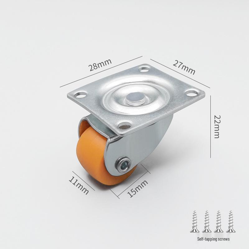 Silent Mini Caster Wheel for Furniture and Drawers - Load-bearing, Directional Roller Wheel