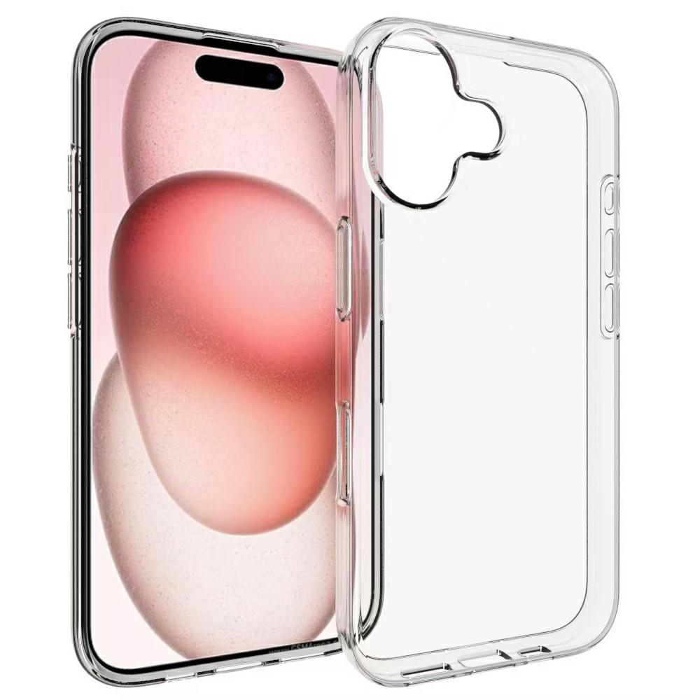 For iPhone 17 Case Anti-Fingerprint Crystal Clear TPU Phone Cover