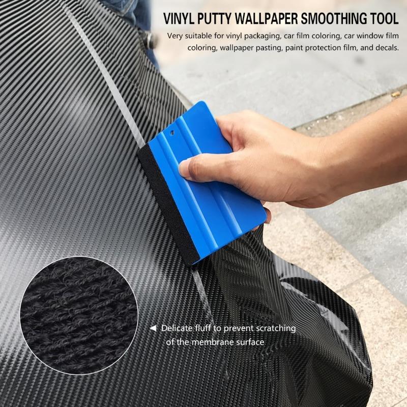 18PCS Car Window Tint Kit, Tinting Tools Squeegees, Felt Squeege Cutter,Vehicle Glass Protective Film Wrapping Installation Set