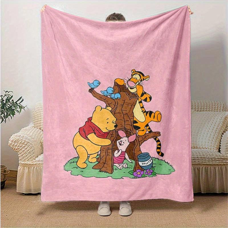 1 Stück Winnie Puuh & Freunde Kuscheldecke Gemütliche Abdeckung für Wohnkultur, Sofa, Bett, Reise
