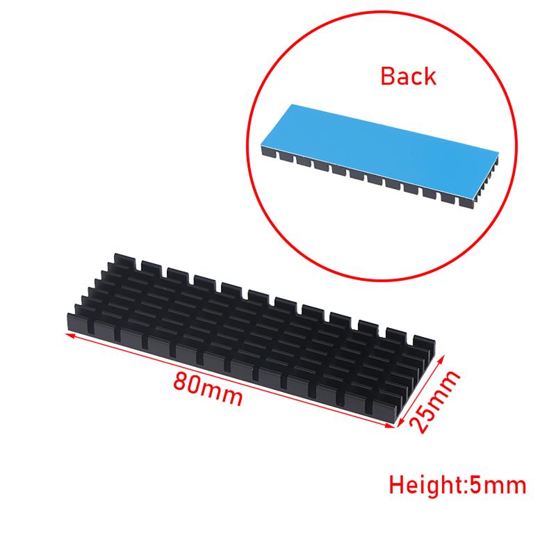 Aluminum Heatsink Eco-Friendly Heat Sink with Thermal Conductive Tape for RAM SSD LED Home Electronics Repair