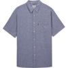 Levis Solid Color Comfortable Casual Short Sleeve Shirt Men Shirts Blue 86624-0048