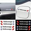 XCK2 4PCS Car Styling Door Handle Decoration Stickers Decals For Volkswagen VW GTI R-Line Polo T5 Golf Passat Scirocco Beetle Tiguan