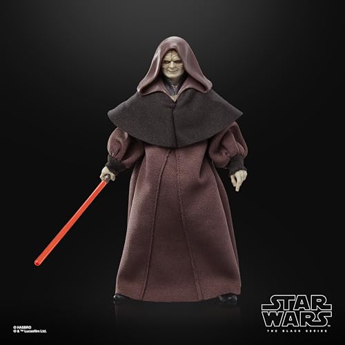 Hasbro Star Wars Black Series Darth Sidious, Star Wars Episode III: Revenge of the Sith Collectible 6-inch (15cm) Action Figure G0023, Authentic