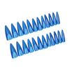 24pcs Women Full Cover Artificial Nail Cat Eye Dark Blue Press on Nails for DIY At-Home Manicure Kit