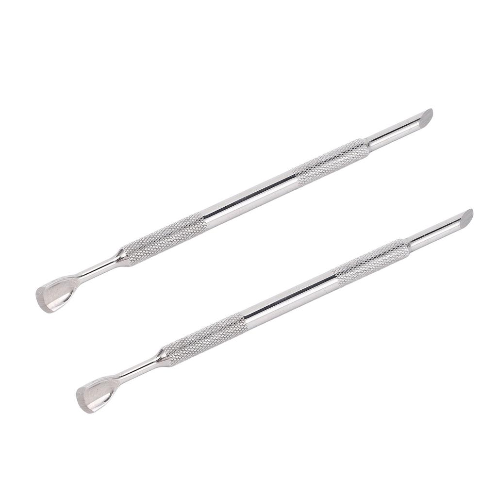 2 Set Cuticle Pusher Set Dead Skin Removal Versatile Cuticle Pusher Nail Polisher Finger Divider for Home Nail Salon
