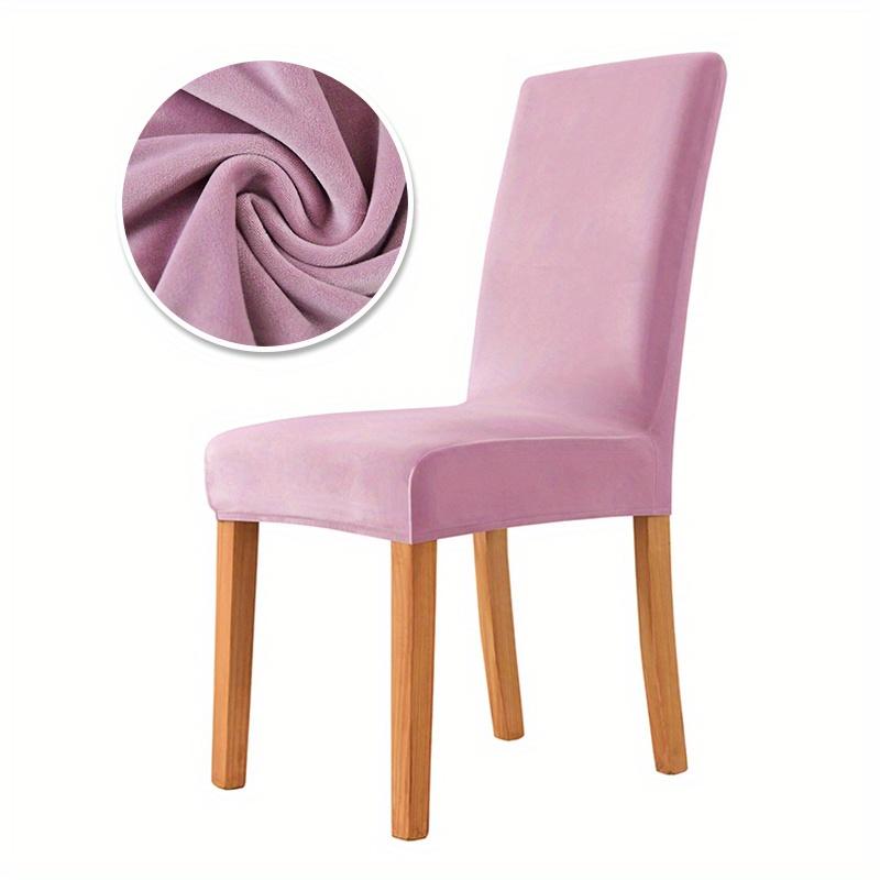1pcs Solid Color Chair Cover Super Soft Chair Covers For Dining Room Luxurious Office Seat Cases Stretch For Banquet