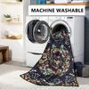 Living Room Carpet Large Size Bedside Floor Mat Non-slip Carpets Machine Washable Rug Retro Floral Print Home Decoration Rugs