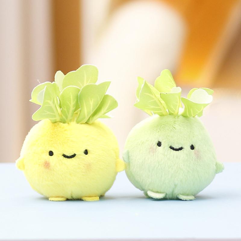 Plush Cute Vegetable Cabbage Toy Unique Keychain Soft Doll Perfect Collector For