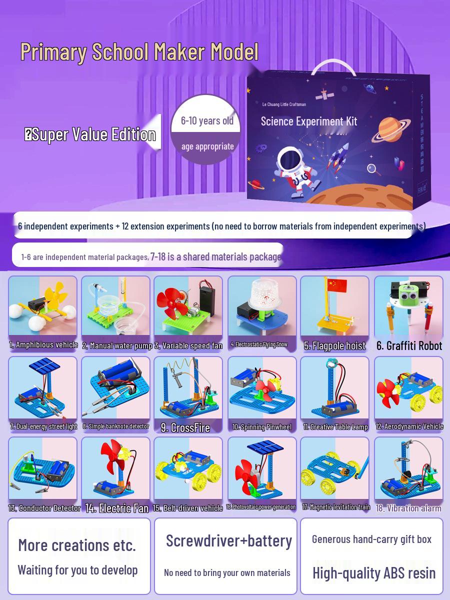 STEM Science Experiment Kit for Kids: DIY Educational Tools for Primary Students