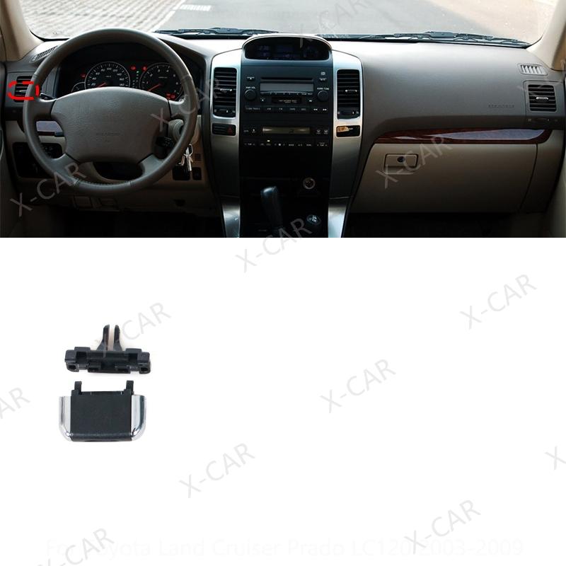 For Toyota Land Cruiser Prado 120 LC120 2003-2009 Front Dashboard Air Conditioner Vents A/C Air Conditioning Outlet Tab Clip