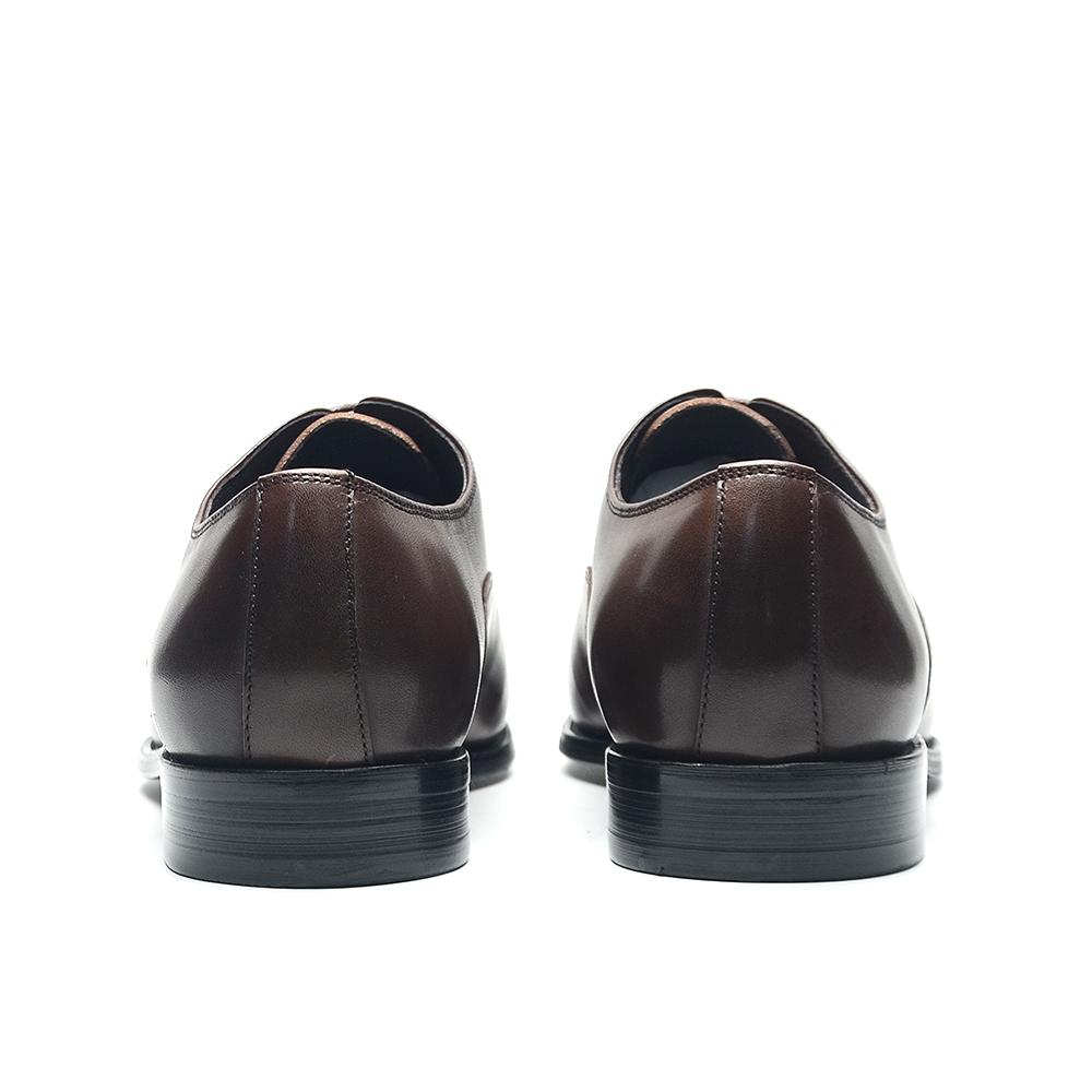 Echtes Leder Handgefertigt Herren Oxford Kleiderschuhe Kappe Zehenbereich Schnürung Klassischer Business Büroschuh Hochzeitsfeier Formelle Schuhe Mann