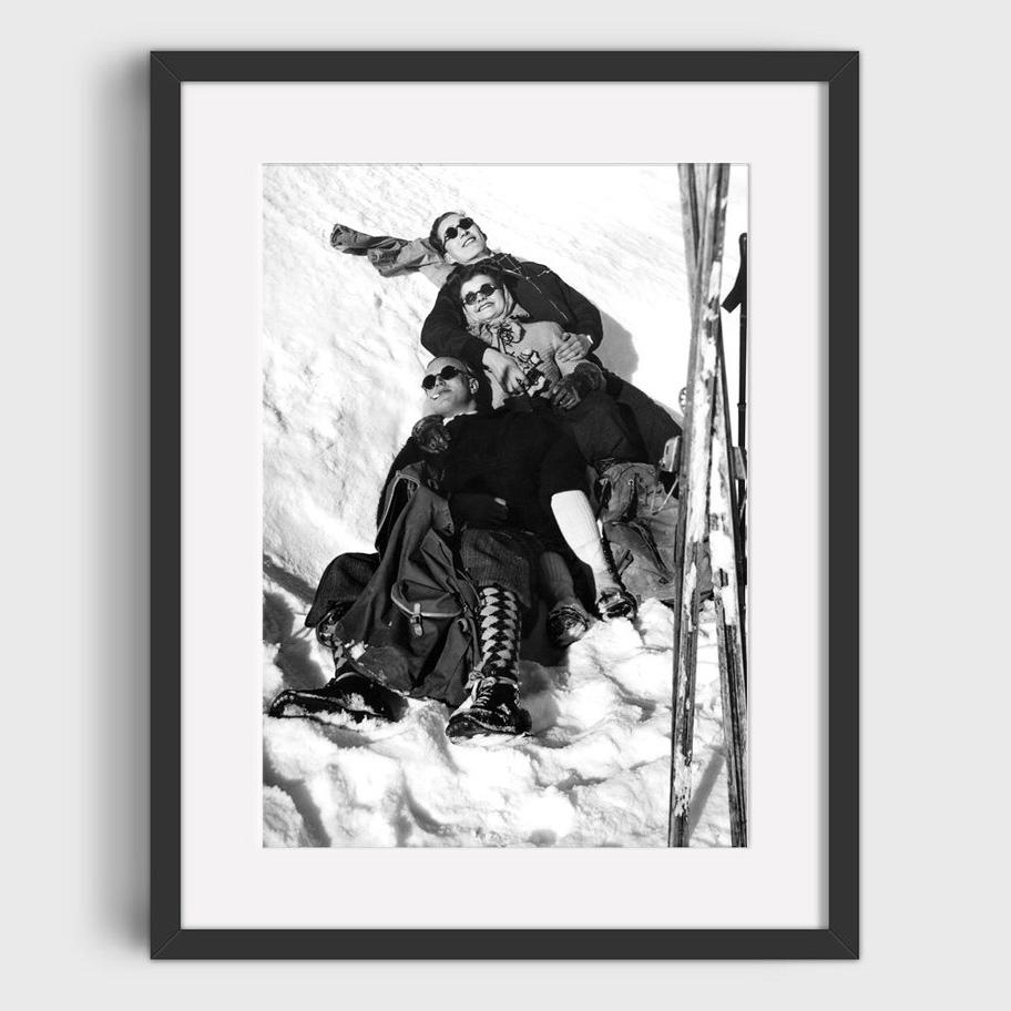 Vintage Ski Photo Print Road Gap Skier Jumps Girls Car Canvas Painting Winter Sports Skiing Art Poster Ski Home Lodge Wall Decor