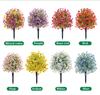 Violet Eucalyptus Garden Stake: Realistic Faux Flower Decoration with Ground Peg