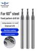 60° Tungsten Steel Carbide-Coated Drill Bit with Large Fixed Shank, Twist Design, 0.3-4mm, 0.01mm Intervals