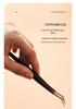 Stainless Steel Black Gold Feather Dolphin Tweezers for Beauty and Manicure