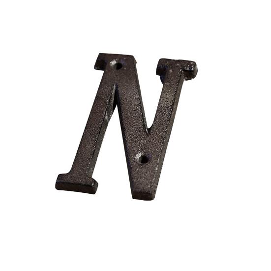Retro Style Groceries Cast Iron Metal Creative DIY House Doorplate Letter Symbol
