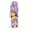 1PC Yellow Hat Girl Fall Season Pattern 750ml Color Plastic Sports Water Bottle Leakproof Flip Straw Lid Suitable for Sports Office Home Use