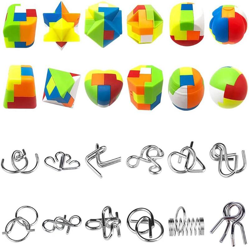 Christmas Advent Calendar Gifts Box Fun Puzzle Challenges Toy Educational Stress Reliever Toys For Adults Kids Xmas Gift