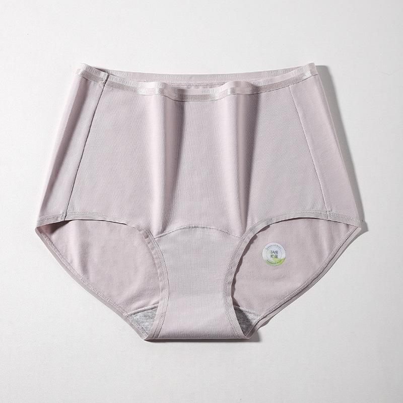 Women's Spring 7A Antibacterial Extension Cotton High Waist Underwear