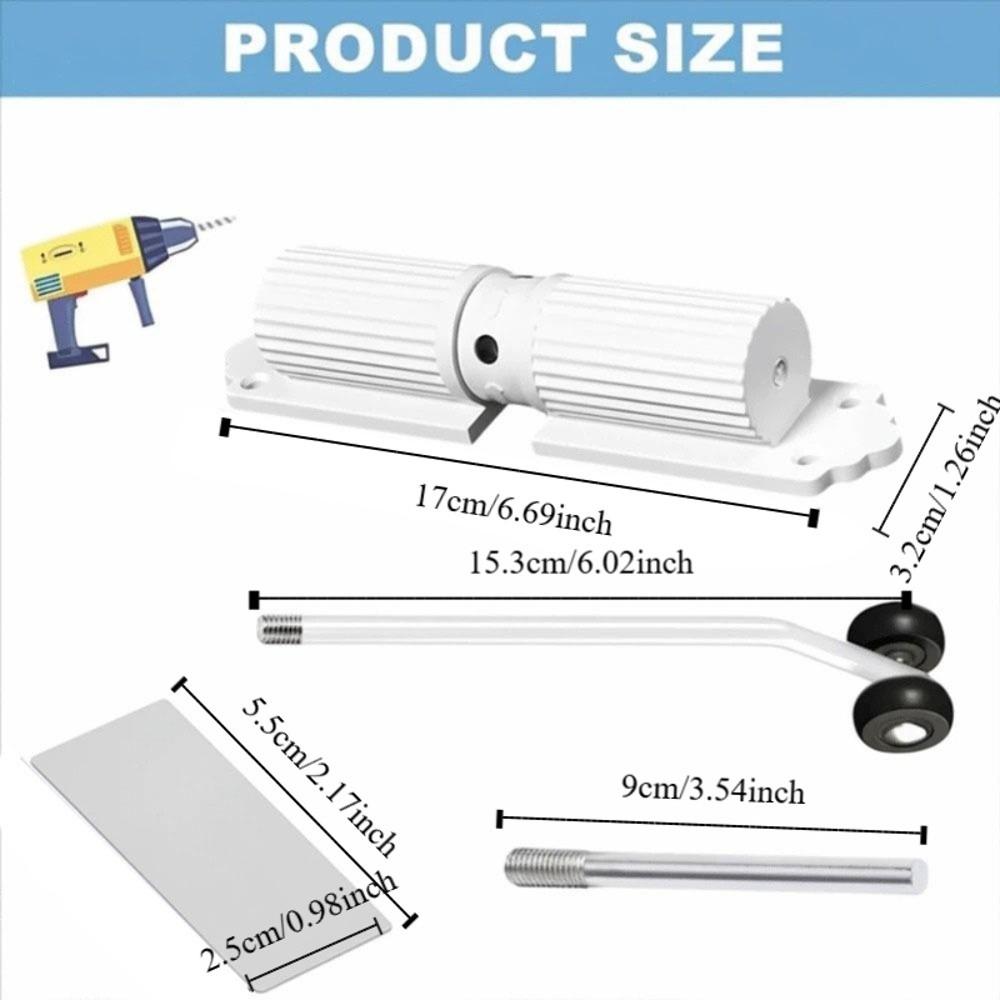 Simple Installation Automatic Door Closer Adjustable Speed Mute Soft Closing Hydraulic Buffer Protective Door Aluminum Alloy