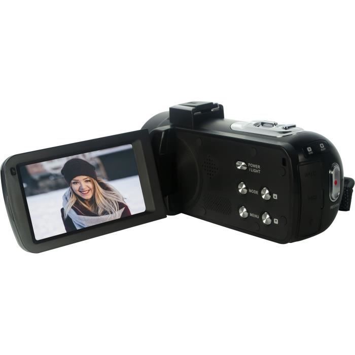 Caméscope AGFA PHOTO CC2700 Noir - Ecran tactile 3.0'' - 2,7K - Stabilisation Electronique DIS