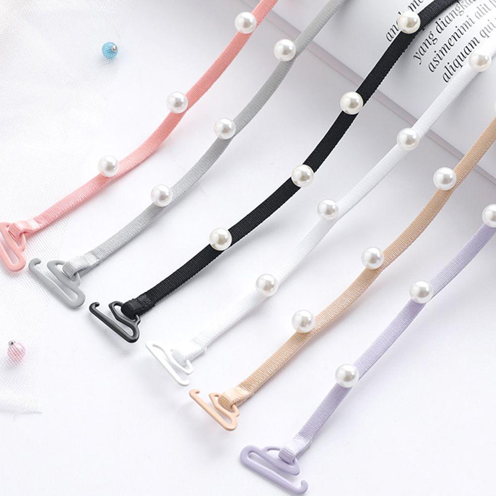 

Pearls Wedding Straps Buckle Women Bra Belt Pearls Shoulder Strap Bra Accessories Brassiere Straps