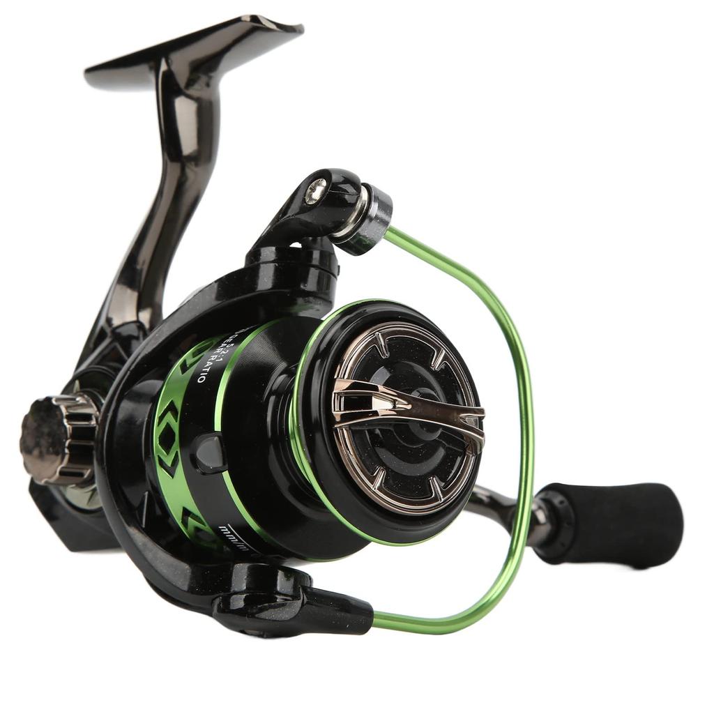 Spinning Fishing Reel with Geometric Cup Shielded Bearings for Fishing Enthusiasts All-Metal 5.21 High-Performance (DK2000)
